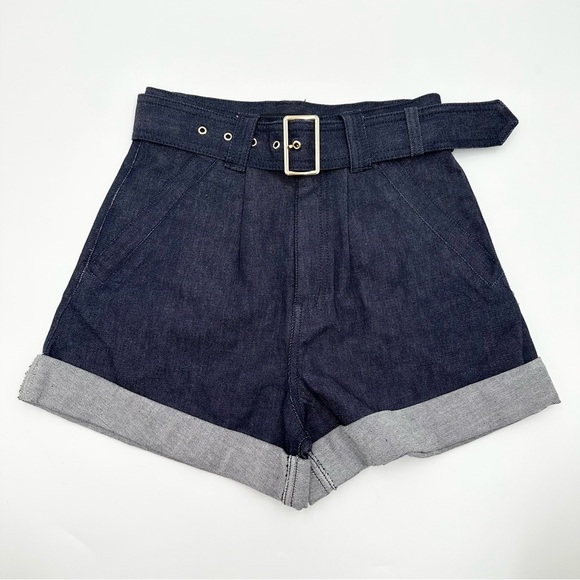 Generation Love Erina Sheen Denim Cuffed Shorts - Picture 3 of 16